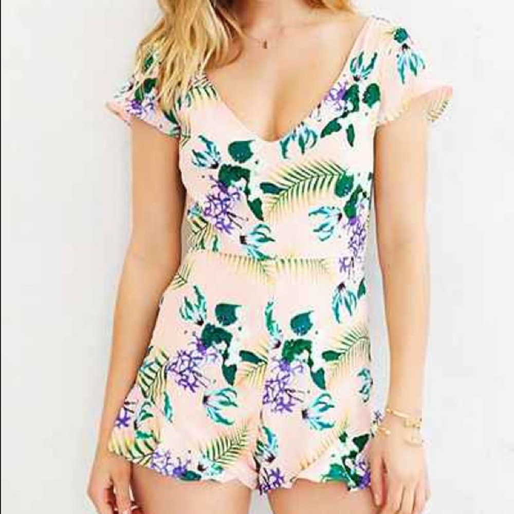 For Love & Lemons Floral Romper